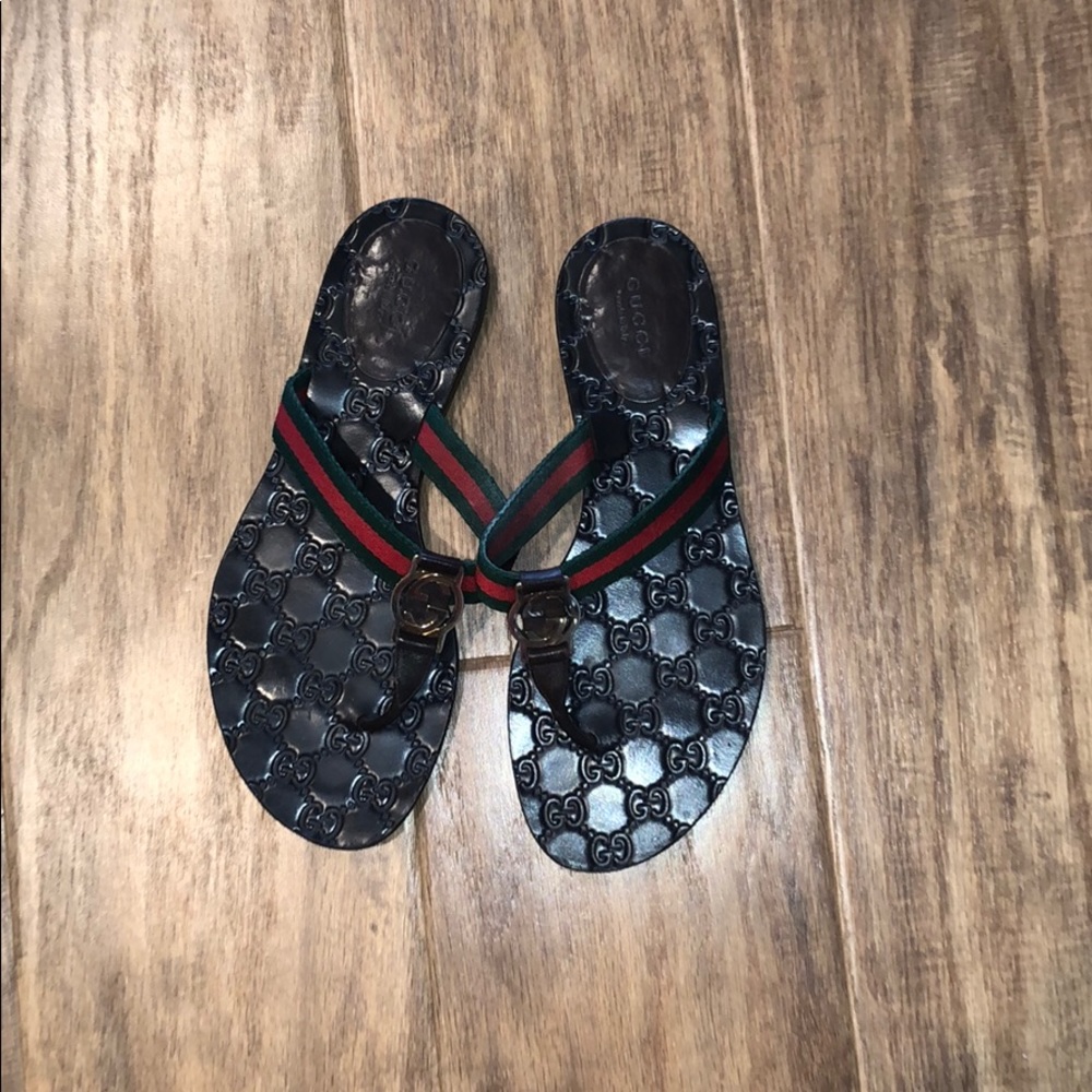 Gucci Thong Web sandals